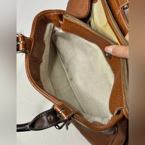 Dooney & Bourke All Weather Pebbled Leather Purse 3 section Bag - Picture 13 of 14